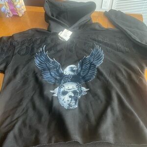 Roku Studio Black XL Hoodie with Studded Design